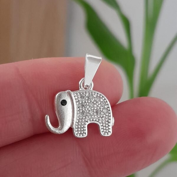 Dije laminado elefante con cubic