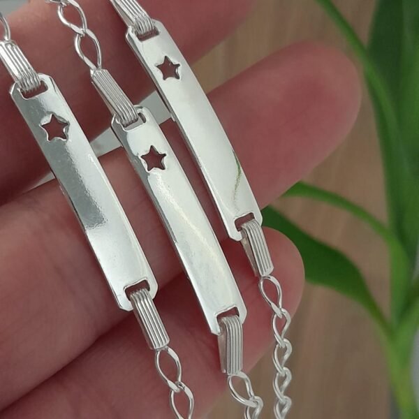 Pulsera italiana de identidad para niña