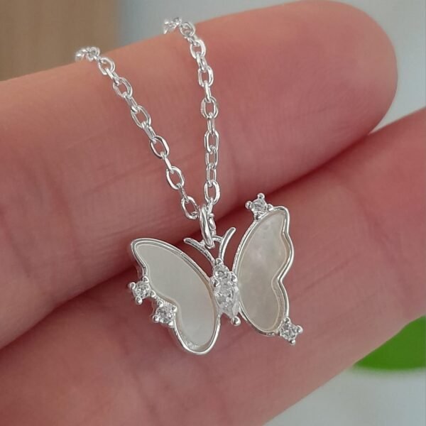 Conjunto italiano mariposa con nacar
