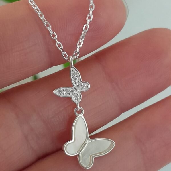 Conjunto italiano mariposas con nacar