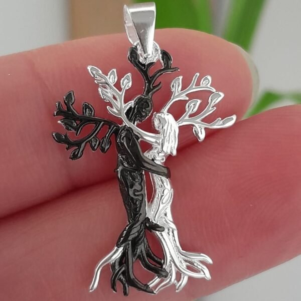 Dije italiano arbol hombre y mujer