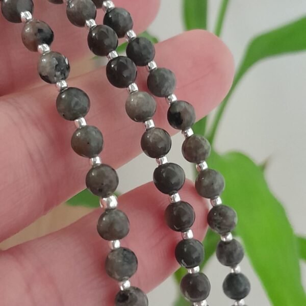 Pulsera italiana piedra natural gris