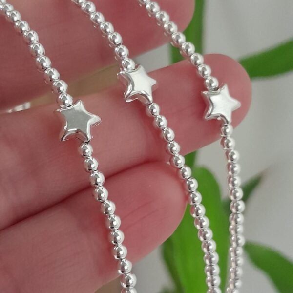 Pulsera italiana bolitas con estrella