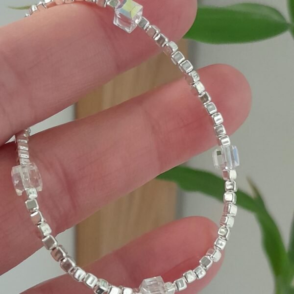 Pulsera italiana cubitos y swarovski