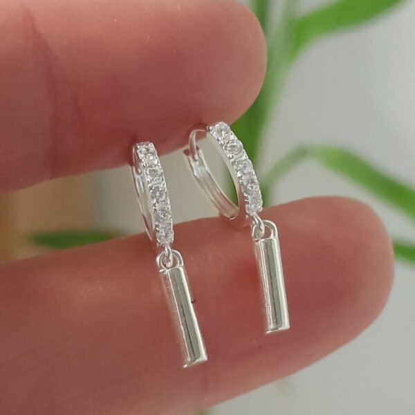 Argolla italiana con cubic y colgante