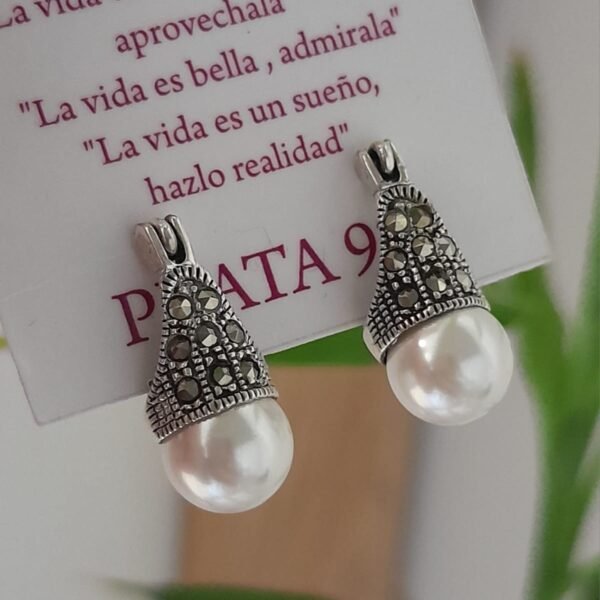 Argolla italiana lady di con marquesita y perla