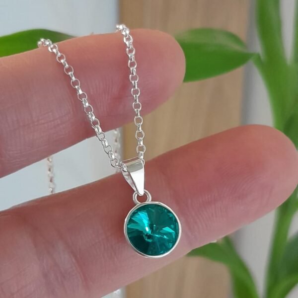 Conjunto italiano cadena rolo y cubic verde agua